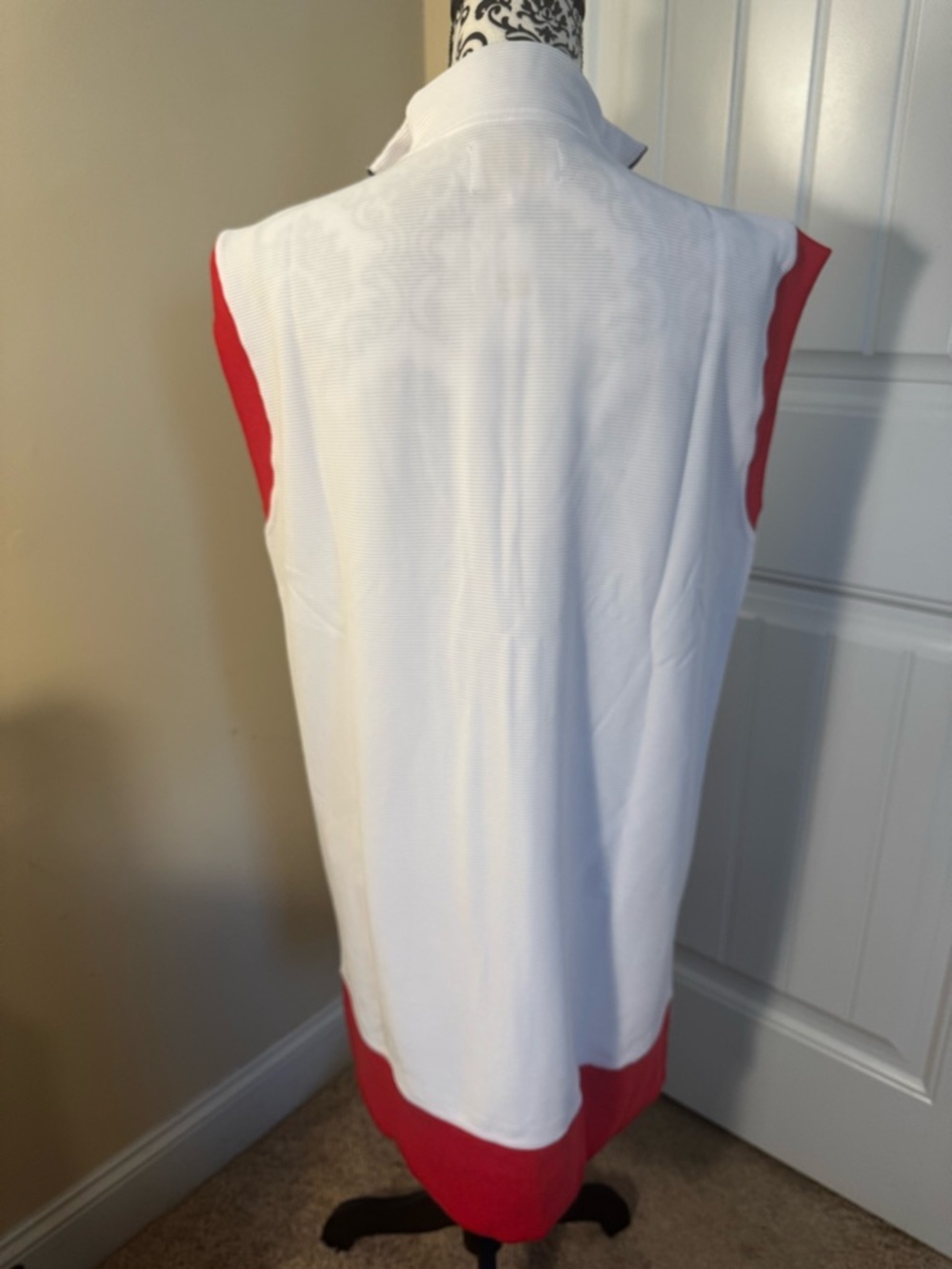 Simply Southern Sleeveless White, Red & Blues Zip-Up Golf, Tennis Dress NWT - Picture 7 of 9